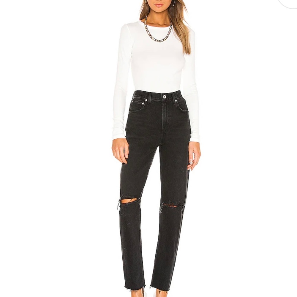 NWOT Agolde x revolve high rise straight jeans